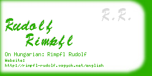 rudolf rimpfl business card